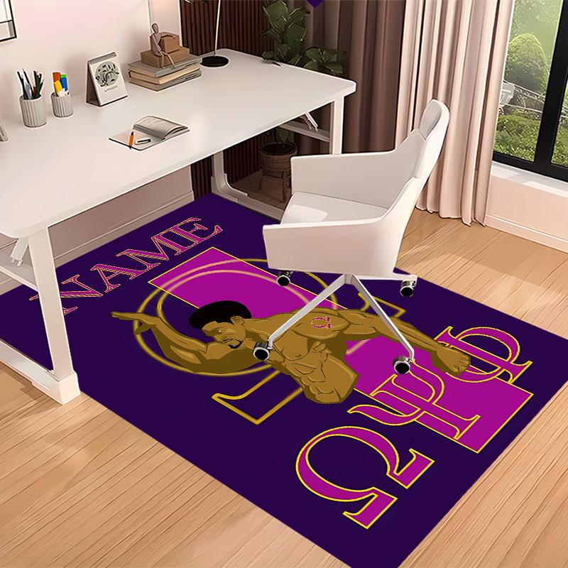 Custom personalization Omega Psi Phi Print Area Rug - Soft, Washable Non-Slip Indoor Mat,Living Room,Home&Office Decorative Rug