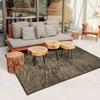 Tapis moderne pour intérieur-extérieur brun 120x170