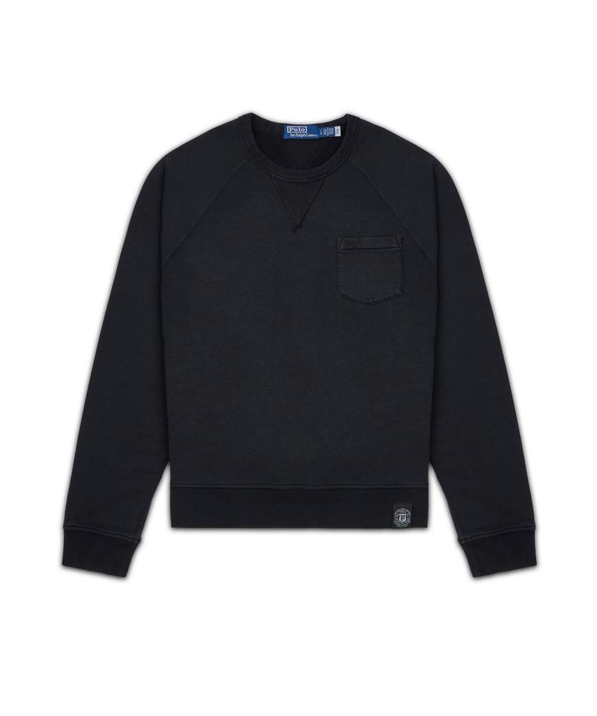 POLO RALPH LAUREN Garment Dye Fleece Sweatshirt - Black