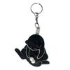 Rotatable Pull Play Egg Cat Keychain Exquisite Jewelry Keychain Cute Trick Cat Bag Pendant  Couple