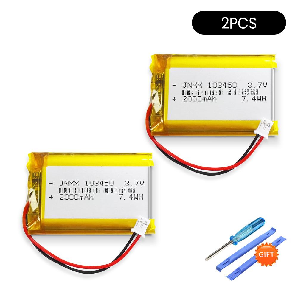 Rechargeable 3.7V 2000mAh Li-Po Battery 103450 Lithium Polymer Battery Li-Po Li Ion Lipo Cells For GPS MP3 MP4 Driving Recorde