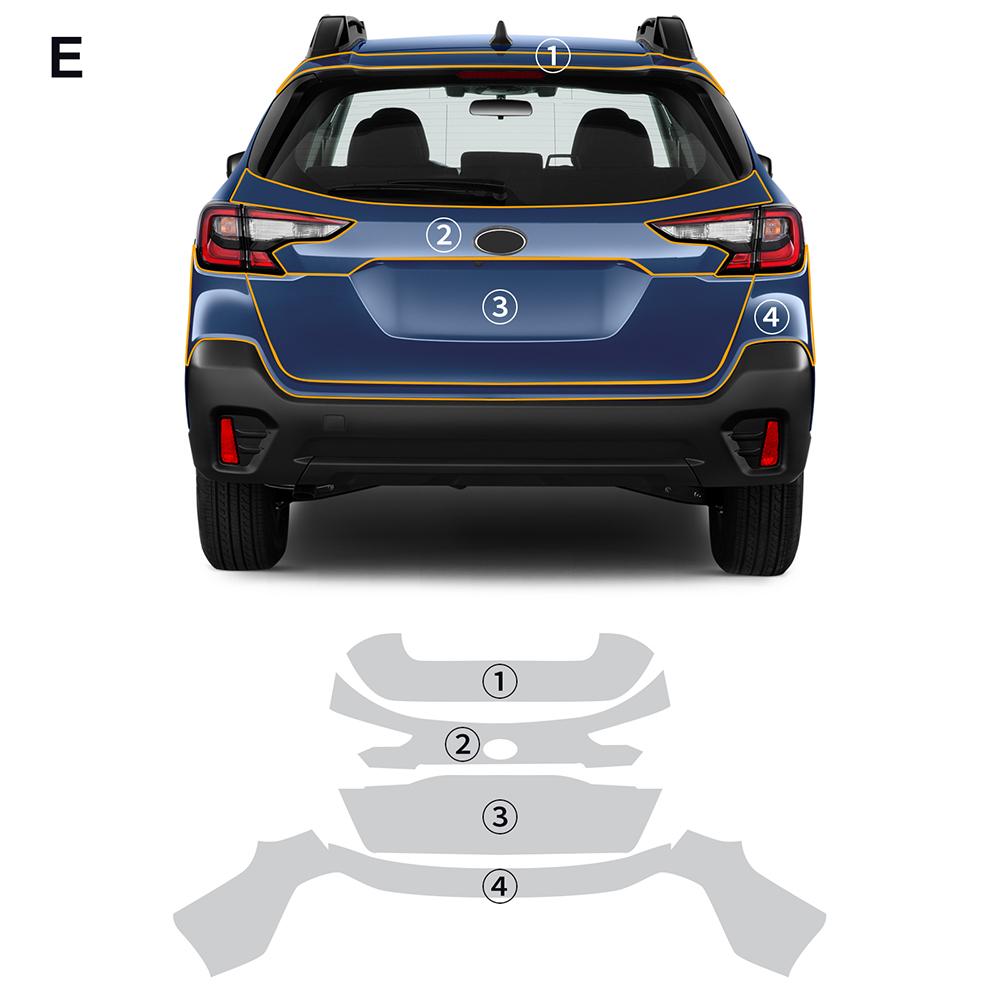 Для Subaru Outback 2020 2025 2025 Защитная пленка для краски Прозрачная пленка PPF Защита от царапин Предварительно вырезанная Пленка для кузова автомобиля 0,2 мм Покрытия