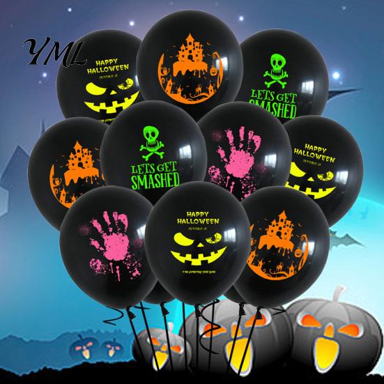 Festival Celebration Supplies 12PCS Halloween Fluorescent Balloons, Durable Latex Party Decorations, Glow in The Neon Balloons Dark Festive Atmosphere
