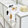 Decoration Realistic Cat Stuffed Doll Furry Hanging Lifelike Cat Plush Toy  Crafts