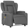 VidaXL Fauteuil de massage inclinable électrique gris similicuir 3204540