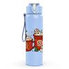 1PC Christmas Hot Drink Cups 750ml Color Plastic Sports Water Bottle Leakproof Flip Straw Lid Suitable for Sports Office Home Use
