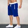 Мужские повседневные шорты с эластичной резинкой на талии и регулируемым шнурком, пляжные шорты в стиле пэчворк, цветные карманы на молнии, широкие спортивные шорты