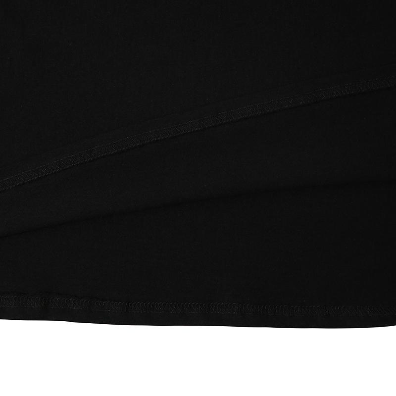 Мужская хип-хоп уличная хлопковая повседневная футболка в стиле Харадзюку, летняя футболка с короткими рукавами, черная