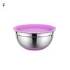Миска для смешивания с крышкой Большая емкость Нескользящее дно Полированная поверхность Легко чистящаяся салатница Кухонный органайзер для хранения продуктов