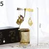 European Style Walking Lantern Rotating Candlestick Aromatherapy Table American Simple Modern Girl Iron Glass Candlelight Dinner Props