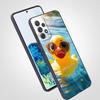Мультяшный чехол-утка для Samsung Galaxy A55 A35 A15 A14 A13 A25 A54 A51 A71 A72 A73 A32 A52 A41 5G Мягкий ТПУ корпус Fundas Сумки