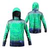 Mens Quick-Dry Breathable Fishing Shirt With UPF 50 Sun Protection Dust-Resistant Face Cover