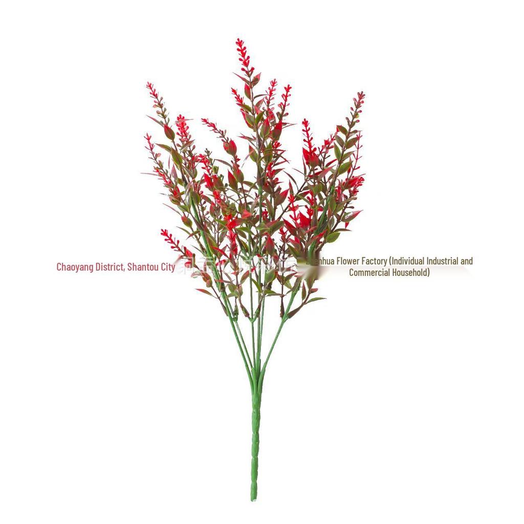 9-Piece Artificial Autumn Flower Set for Window, Fireplace, and Garden Decoration