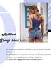 U-образный вырез майка на бретельках укороченный топ женский летний топ однотонный топ модный женский укороченный жилет без рукавов одежда Y2K