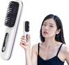 Advanced Heat Brush Cordless Brush Iron Straightener Negative Ion Digital Display Rechargeable USB Rechargeable Temperature Adjustment Ceramic Coating