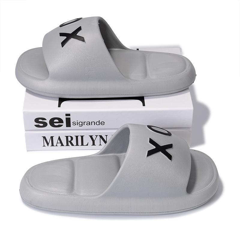 Нескользящие мужские тапочки для улицы, домашняя обувь, толстые мягкие сандалии на платформе, мужские тапочки для душа и ванной, повседневная обувь