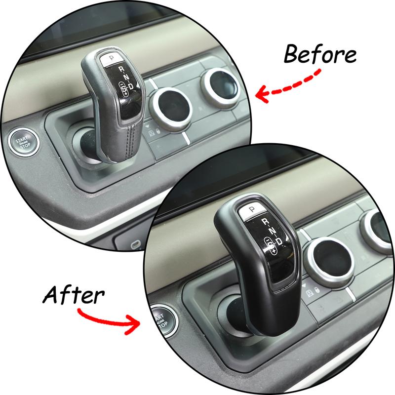 Для Land Rover Defender 90 110 130-2023 ABS матовый черный автомобильный чехол для переключения передач, накладка, наклейка для салона автомобиля