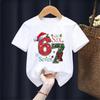 Kids Christmas Hat Scarf SIX SEVEN Graphic TShirt Soft Cotton Holiday Wear for Boys  Girtk0113