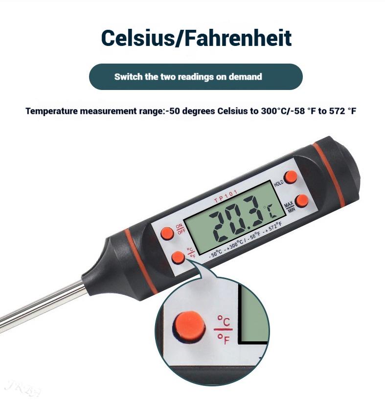 1 шт. измеритель температуры, новый термометр для мяса, кухонный цифровой зонд для приготовления пищи, электронные инструменты для барбекю