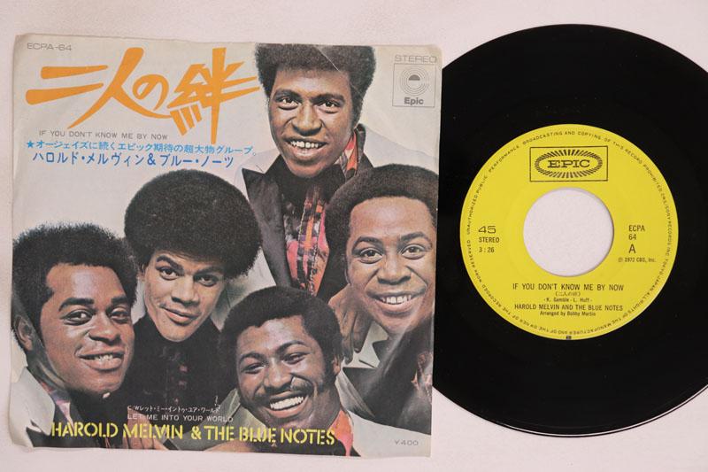 Пластинка 7 дюймов HAROLD MELVIN BLUE NOTES If You Dont Know Me By Now ECPA64 EPIC 1972 Япония SoulFunk Б/у