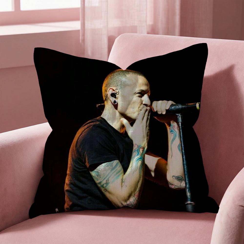 Чехол на подушку C-Chester B-Bennington, многоцелевой чехол для подушки для дома и автомобиля - Двусторонний, мягкий и прочный для ежедневного использования