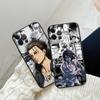 Чехол для телефона Атака Титанов Эрен Йегер для iPhone 15 13 14 12 11 Pro MAX XR X XS SE 7 8 Plus Mini Мягкий Черный Аниме Чехол для Мобильного
