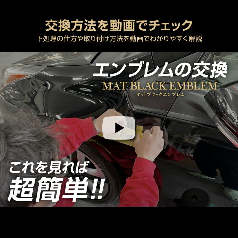 HYOGO PAINT Toyota Hiace HIACE Шильдик 75441-26261 Матовый черный Прямо из Японии
