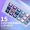 Ajazz AKP153E Visual Keyboard LCD Display Keys Programmable Shortcut Keyboard Macro Keys Programmable Desktop Controller