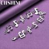 CHSHINE 925 стерлингового серебра музыкальная нота браслет цепь для женщин модные ювелирные изделия с подвесками