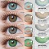 Colored Contact Lenses Natural Brown Soft Lenses Dark Green Annual Cosmetic Contact Lenses Gray Lenses Colored Cosmetic Lenses 1 Pair