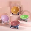 Raised Tilted Elevated Bowl Pet Cat Dog Food Water Dish Backflow Prevention Feeding Dispenser Container Pet Comfort Feeding Bowl