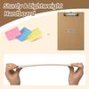 16 Pack Clipboard 8.5 x 11 Letter Size Clip Boards Bulk, A4 Wooden Hardboard Office Clipboards Pack for Classroom, Work-Meetings