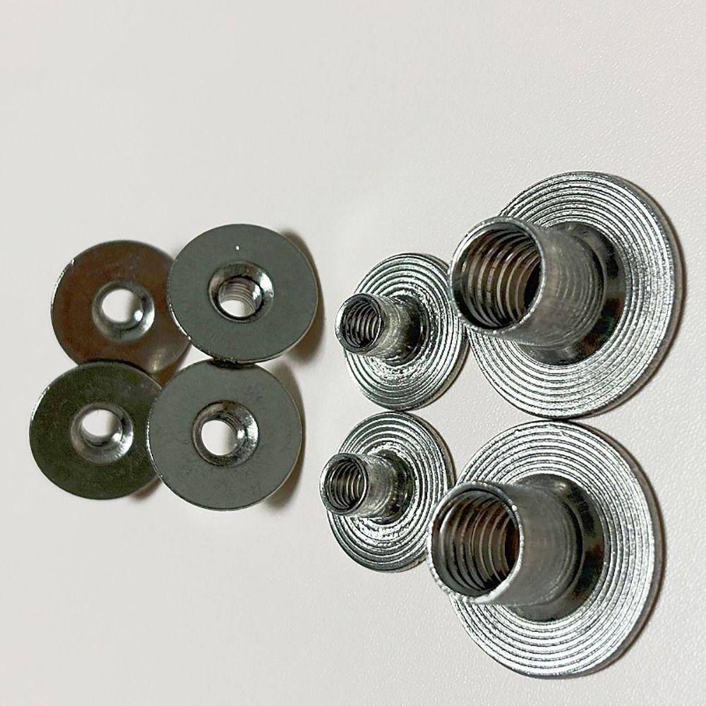 30Pcs Round Base Tee Nut M6 M8 Mounting Hardware Fastener for Furniture Sheet Metal Woodworking