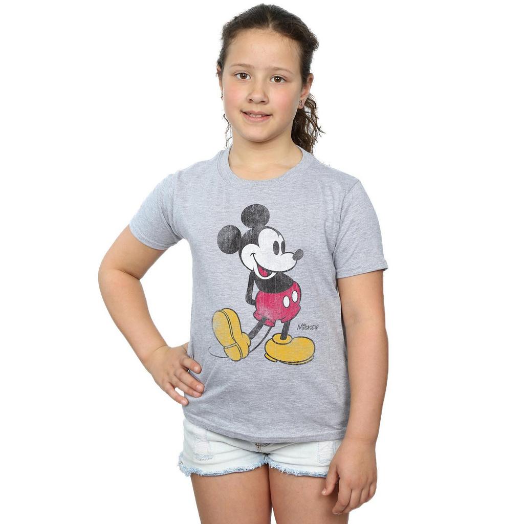 Disney Girls Classic Kick Mickey Mouse T-Shirt