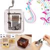 Music Mini Box Hand Cranking Music Movement Transparent Diy Music Box Christmas