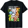 Дикий зоопарк Детеныши животных Сафари Вечеринка День в зоопарке Футболка(1)