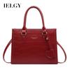 Women's Wedding Bag, Hand-held Tote Bag, Red Large Capacity.