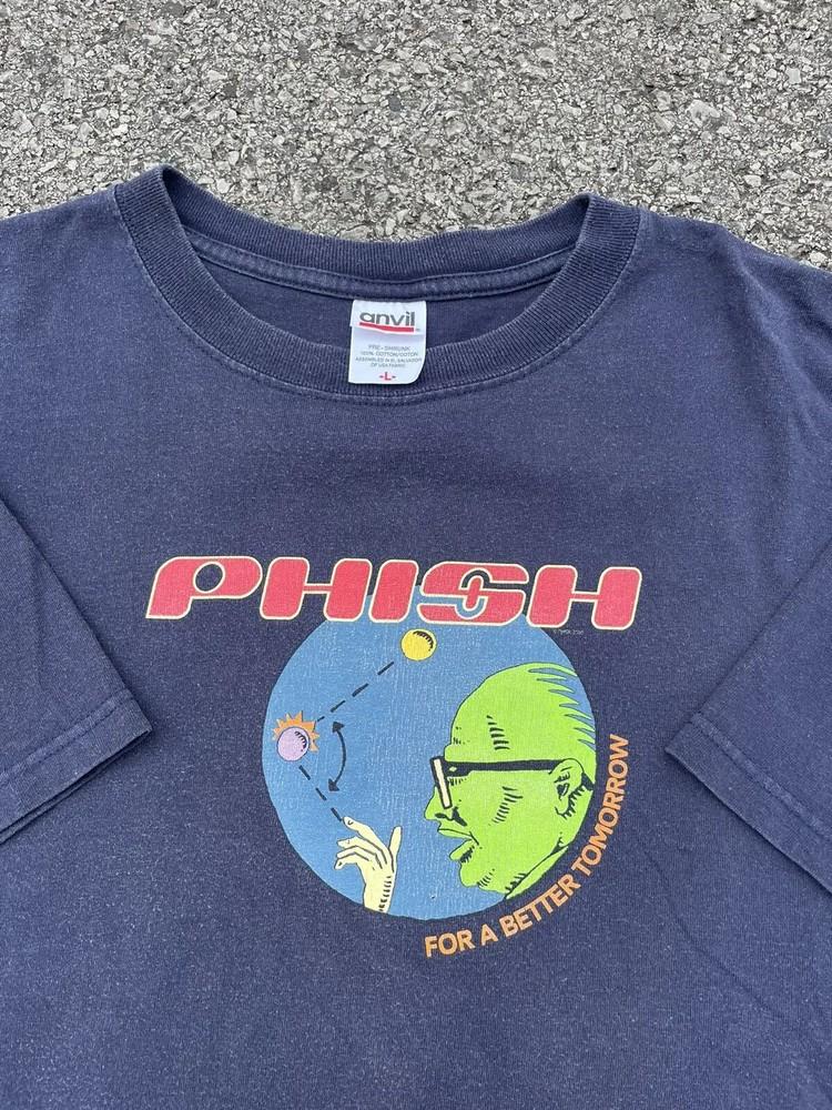 Винтажная футболка Phish For A Better Tomorrow S-5XL Унисекс хлопок M470 Унисекс футболка