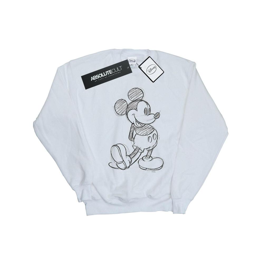 Disney Womens/Ladies Mickey Mouse Sketch Kick Sweatshirt
