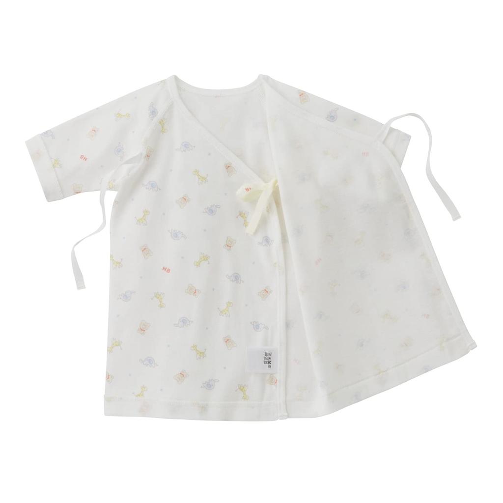 Miki House Hot Biscuits Short Undershirt, Boys and Girls, Newborn, Baby Clothes, Multicolor, 50cm, 70-2116-492