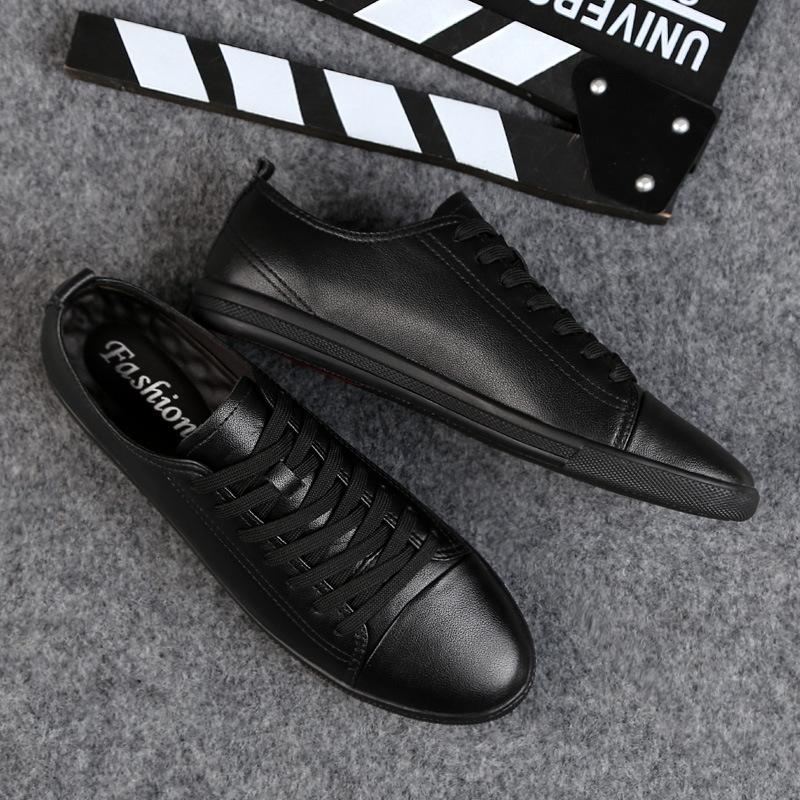 Белые кроссовки мужские новые дышащие белые кроссовки мужские туфли универсальные кеды плоские кожаные туфли