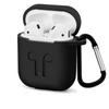 Противоударный чехол-накладка для Apple Airpods с ремешком против потери и совместимостью с зарядкой