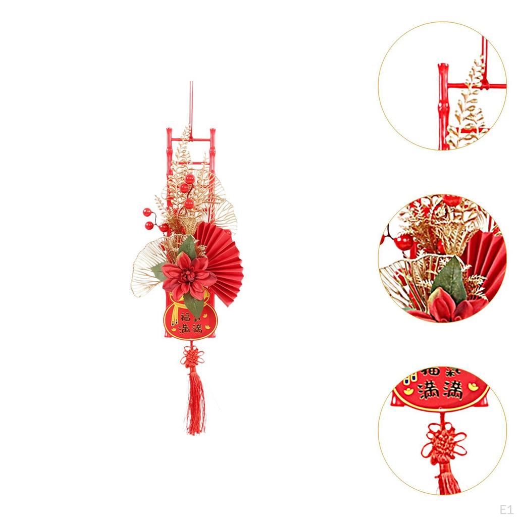 Подвеска на Китайский год для декора двери в честь праздника Весны, подвесной элемент в лунном стиле