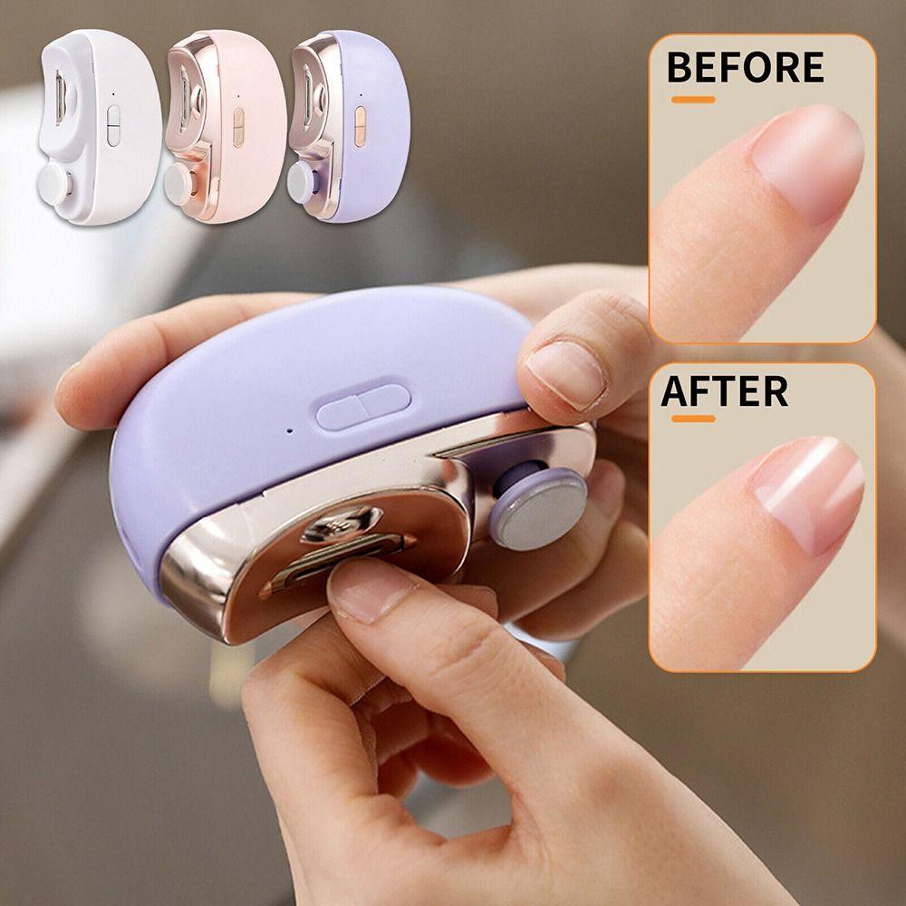 Manicure Care Tool Automatic Nails Trimmer 2 in 1 Electric Nail Clipper Manicure Machine Men Women