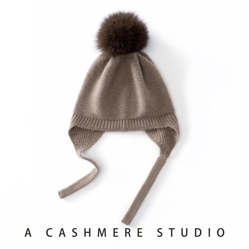 Children's Cashmere Knit Hat for Autumn & Winter - Warm, Ear Protection, Fashionable, Versatile, Turban Style for Boys and Girls