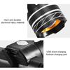 Bicycle Headlight Aluminum Alloy Waterproof Zoom USB Rechargeable Modes Adjustable MTB Road Mountain Bike Night Riding LED Front Lamp