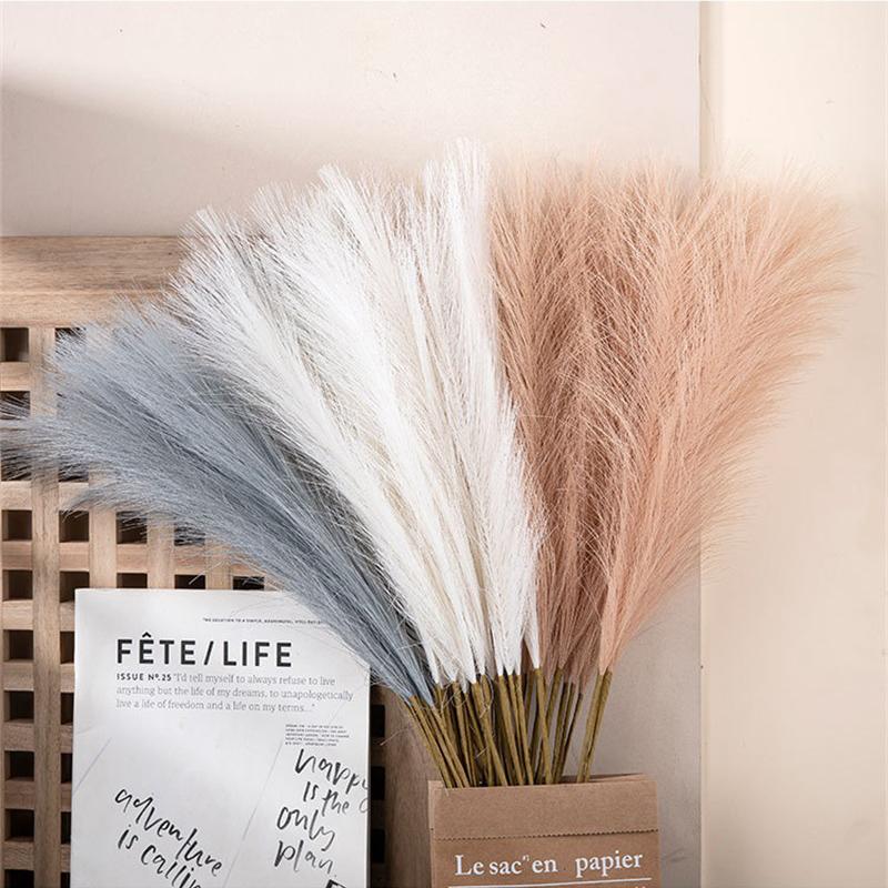 1/5 шт. INS Style Reed Pampas Grass Искусственные цветы Высококачественный букет Искусственные растения Бохо Домашний декор Спальня Сад Балкон