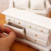 Ingenious Anti-deformed Decorate Birch Wood White Mini Dresser Supply for Micro Landscape