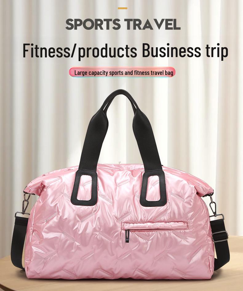 Женская легкая дорожная сумка большой вместимости – на одно плечо, для спортзала и ручной клади из хлопка