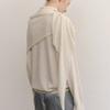 Ovbeige SOFT CASH WOOL KNIT SHAWL_IVORY
